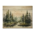 thumbnail image 3 of Designart "Forest Retreat Oasis III" Countryside Print on Natural Pine Wood, 3 of 5
