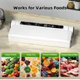 thumbnail image 5 of LUOLAX Commercial Vacuum Sealer Machine Seal a Meal Food Saver System With 20 Free Bags, 5 of 9