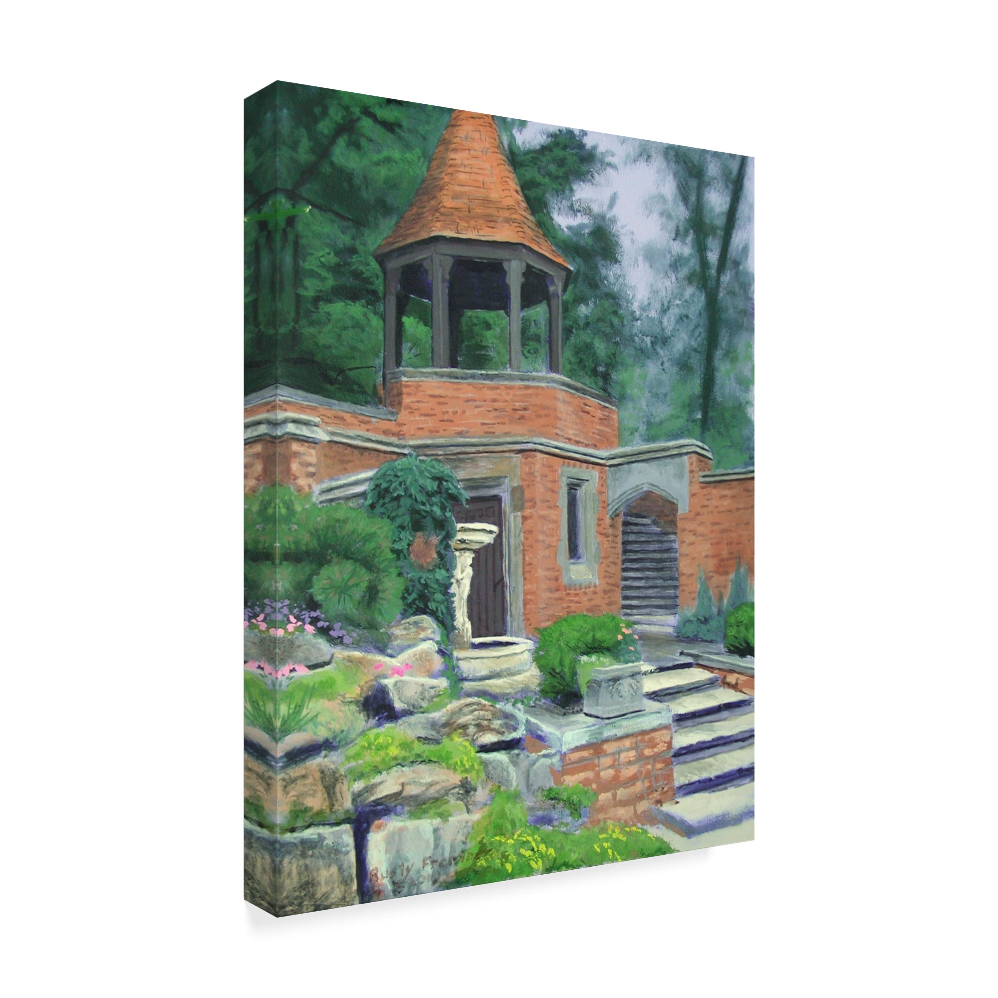 Trademark Fine Art 'Brick Building' Canvas Art by Rusty Frentner