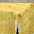 thumbnail image 4 of Orange Dog Crate Cover, Aztec Culture Geometric Traditional Abstract Folk Triangles Pattern, Easy to Use Pet Kennel Cover Small Dogs Puppies Kittens, 7 Sizes, Mustard Vermilion and White, by Ambesonne, 4 of 6