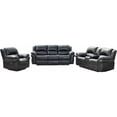 thumbnail image 6 of Titanic Furniture Nestor Bonded Leather Recliner Loveseat with USB Port in Brown, 6 of 6