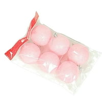 Beautynvta 6 Pcs Christmas Ball Ornaments, 2.76'' Macaron Color Dusts Frosted Balls, Christmas Tree Decoration, Shatterproof Plastic Hanging Balls for Holiday Party Wedding Decor