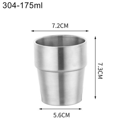 

danNing Double Wall Coffee Wine Beer Stainless Steel Mugs Cups Tumbler Bar Drinkware