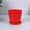 Red, variant on Flower Pots Durable Plastic Flower Pot with Drainage Hole & Saucer, Modern Plant Container for Indoor Outdoor Garden Balcony (Red, L Size) Flowers for Decoration