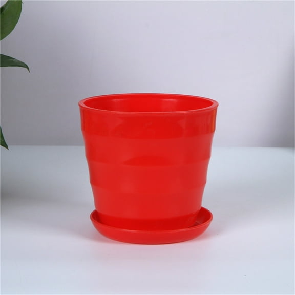 Indoor Planter Succulent Planters Garden Pots Flower Pots Small Plant Pots Planters for Indoor Plants Pots for Plants Planting Pots Z-1x Red/M: 5.03in H, 5.11 Dia