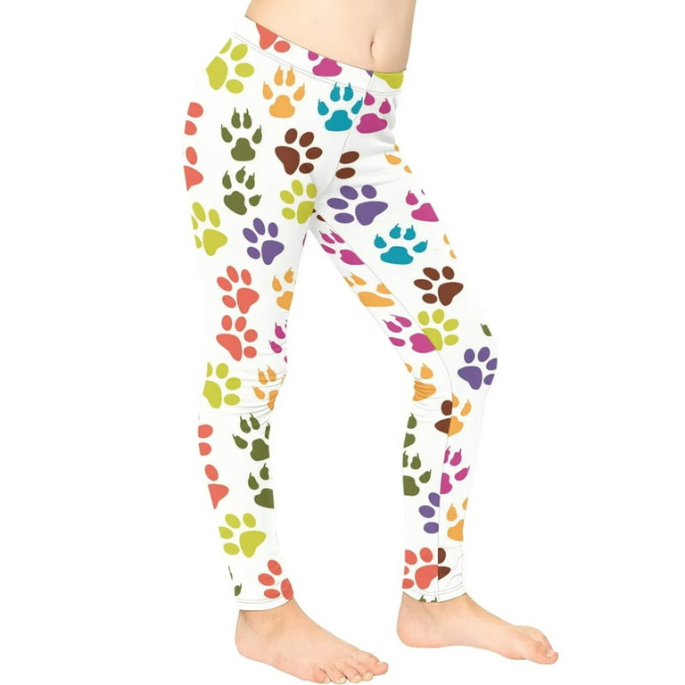 FKELYI Cartoon Panda Purple Kids Leggings Size 12-13 Years Lightweight  Vacation Tights for Girls Comfy Daily Life Yoga Pants High Waisted Butt Lift