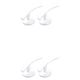 thumbnail image 1 of Advancent Gancho de Metal montado en 2 uds., ganchos de amarre para cortina, colgador de pared, soporte de cortina, accesorios de decoración Blanco 2piezas, 1 of 6