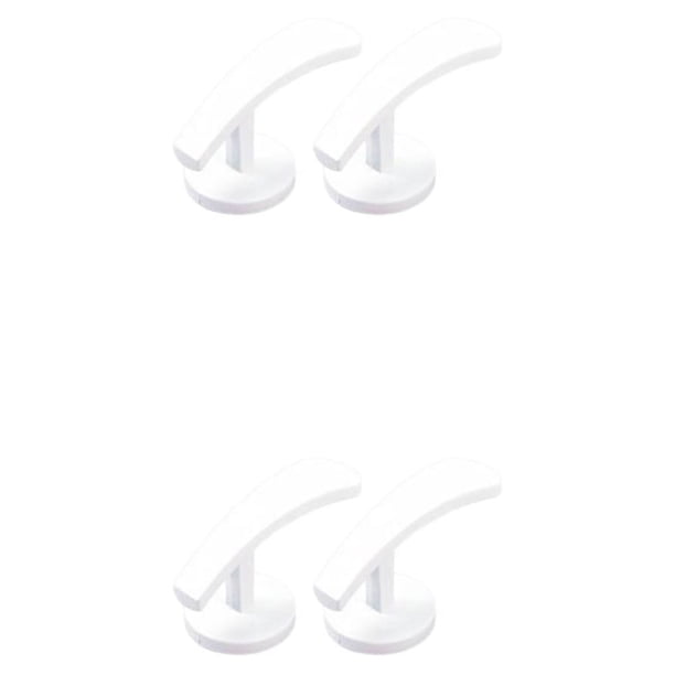 Advancent Gancho de Metal montado en 2 uds., ganchos de amarre para cortina, colgador de pared, soporte de cortina, accesorios de decoración Blanco 2piezas