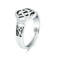 thumbnail image 4 of Bling Jewelry Womens Best Friends BFF Love Knot Celtic Infinity Band Silver Ring, 4 of 5