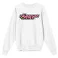 thumbnail image 6 of Powerpuff Girls Team Buttercup Crew Neck Long Sleeve White Adult Sweatshirt, 6 of 7