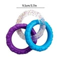 thumbnail image 4 of Dog 3-Ring Tug Dog Toy,Pull Toy for Training and Teeth Cleaning for Small Medium Large Dogs,Interactive Tug of War Dog Chew Toy for Aggressive Chewer, 4 of 6