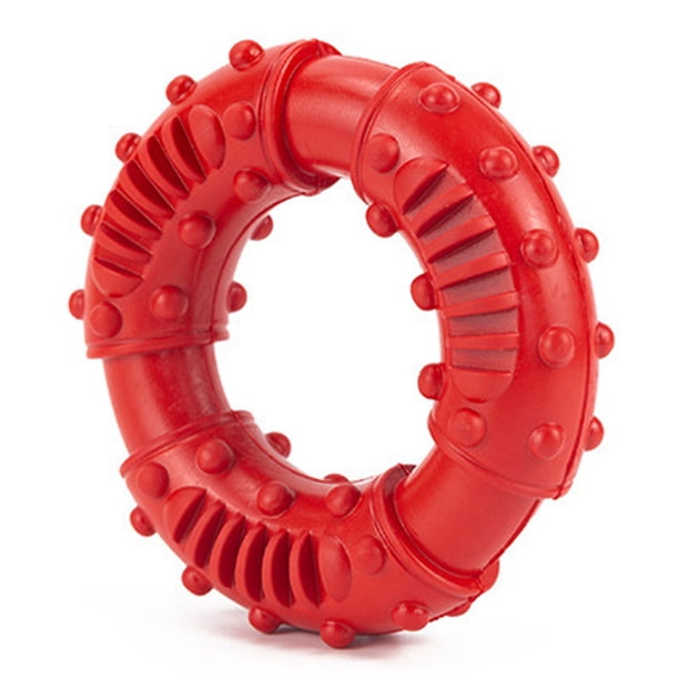 Juguete de anillo para masticar para perros, dientes de goma para perros, anillo de molienda para dientes de perro, juguete de limpieza de dientes con forma de anillo, mejora tu experiencia Jadeshay A