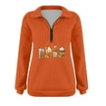 thumbnail image 4 of 2023 Chandail en Molleton de Mode pour Femmes 50 % de Rabais Liquidation Femmes Décontracté Imprimé Halloween Col Rabattu Manches Longues Blouse Ample Chandail Tops, 4 of 4