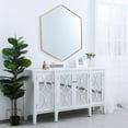 thumbnail image 4 of Metal frame hexagon mirror 41 inch in Brass, 4 of 5