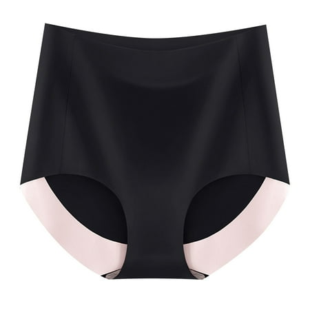 plus Size Panties Variety Pack plus Size Panties Breathable Wicking Microfiber Briefs High Waist Ice Silk Seamless Panties For Women