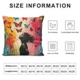 thumbnail image 5 of BANET Girl Throw Pillow Covers , Street Decorative Cushion Cases Decor for Couch Bed Patio Bench Sofa Pillowcase 12x12in, 5 of 5