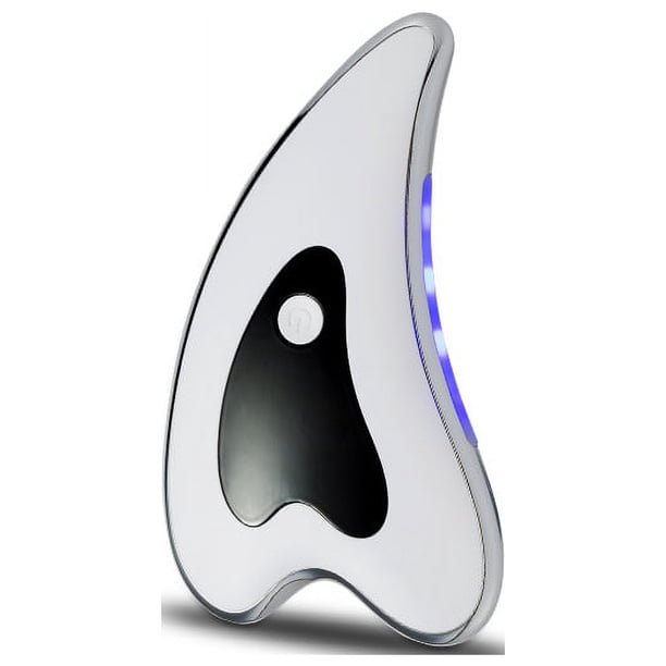 Masajeador facial eléctrico con placa raspadora, vibración y calor, instrumento de belleza compacto para lifting facial, instrumento de belleza para rostro fino