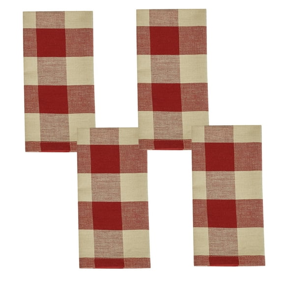 Park Designs Garnet Buffalo Check Napkin Set of 4