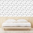thumbnail image 4 of Ambesonne Paris Peel & Stick Wallpaper for Home, Eiffel Je T'aime Doodle, 13"x72", Black White, 4 of 6