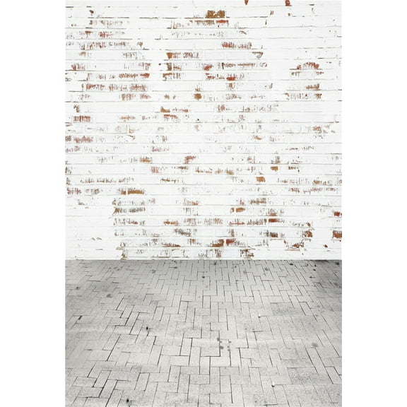 5x7ft White Brick Wall Photography Backdrop Scenery Custom Photo Portrait Studios Background