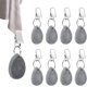 thumbnail image 1 of 8pcs Tablecloth Weights Tablecloth Pendant Stone Table Cover Weights Hangers with Metal Clips (Drop-Grey), 1 of 5