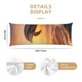 thumbnail image 2 of Naloa Sunset Dancing Dolphin A Super Soft 20x60 Body Pillow Case,Long Side Hidden Zipper（PILLOWS ARE NOT INCLUDED）, 2 of 6
