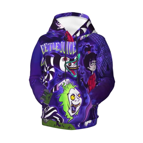 Kids Beetlejuice Pullover Hoodie Realistic 3d Print Graphic Hooded Sweatshirts With Drawstring