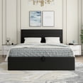thumbnail image 2 of Queen Size Upholstered Hydraulic Storage Platform Bed,Black, 2 of 7