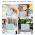 thumbnail image 6 of Unique Bargains 2Pcs Quilted Large Capacity Travel Storage Makeup Bag for C Blue, 6 of 7