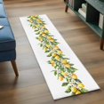 thumbnail image 5 of Yellow Lemon Kitchen Runner Rug 2x6 Washable Runners for Hallway Non Slip Simple Spring Botanical Fruit Leaves Flower Large Area Rug Indoor Floor Carpet for Bathroom Laundry Entryway Bedroom, 5 of 8