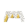 thumbnail image 5 of INSPIRE CHIC Women Polka Dots Striped Skinny Long Scarves Satin Neck Scarf Ribbon Hair Band Yellow, 5 of 6