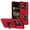 Red, variant on Kryonix for Motorola Moto Edge 50 Ultra Case with Wallet Card Holder [Store 2 Cards] 360° Magnetic Rotated Ring Kickstand,Armor Shockproof Case,Military Grade Heavy Duty Protection Cover,Red
