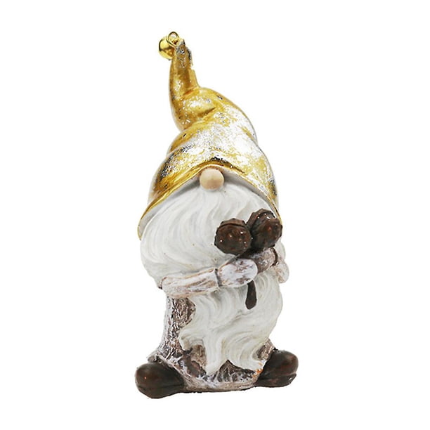 Estatua de Gnomo de jardín de resina, decoración de patio de Tomte sueco, figuras de elfo enano para porche delantero, adornos para exteriores