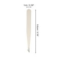 thumbnail image 2 of Unique Bargains 1 Set Portable Eyebrow Tweezer Kit for Bathroom Travel Hotel Beige, 2 of 3