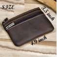 thumbnail image 4 of SHIQI-Coin Purse for Men,2 Zipper Leather Small Coin Wallet with Key Ring Soft Change Purse, 4 of 4