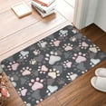 thumbnail image 4 of Pofeuu Colorful Paws Of Dog Print Flannel Doormats Rug16"x24"Rug Washable Doormats Indoor Outdoor Rugs for Layered Front Door Mats, Porch, Kitchen, Entryway, 4 of 7