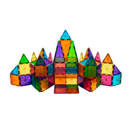 Magna-Tiles - Classic 74-Piece Magnetic Construction Set, The Original Magnetic Building Brand