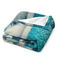 thumbnail image 3 of Blue Parrots in Blossoms Blanket Soft Throw Warm Lightweight Plush Blanket for Couch Bed Sofa, 3 of 5