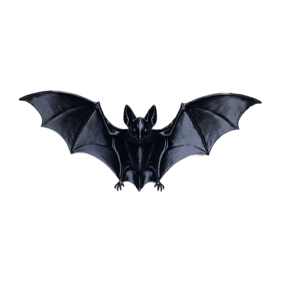 Halloween Decorations Outdoor - Realistic Scary Hanging Bats Halloween Party Supplies Large Fake Black Hanging Flying Bat Spooky Wall Table Ornament for Yard Sign Indoor Lawn Decorations