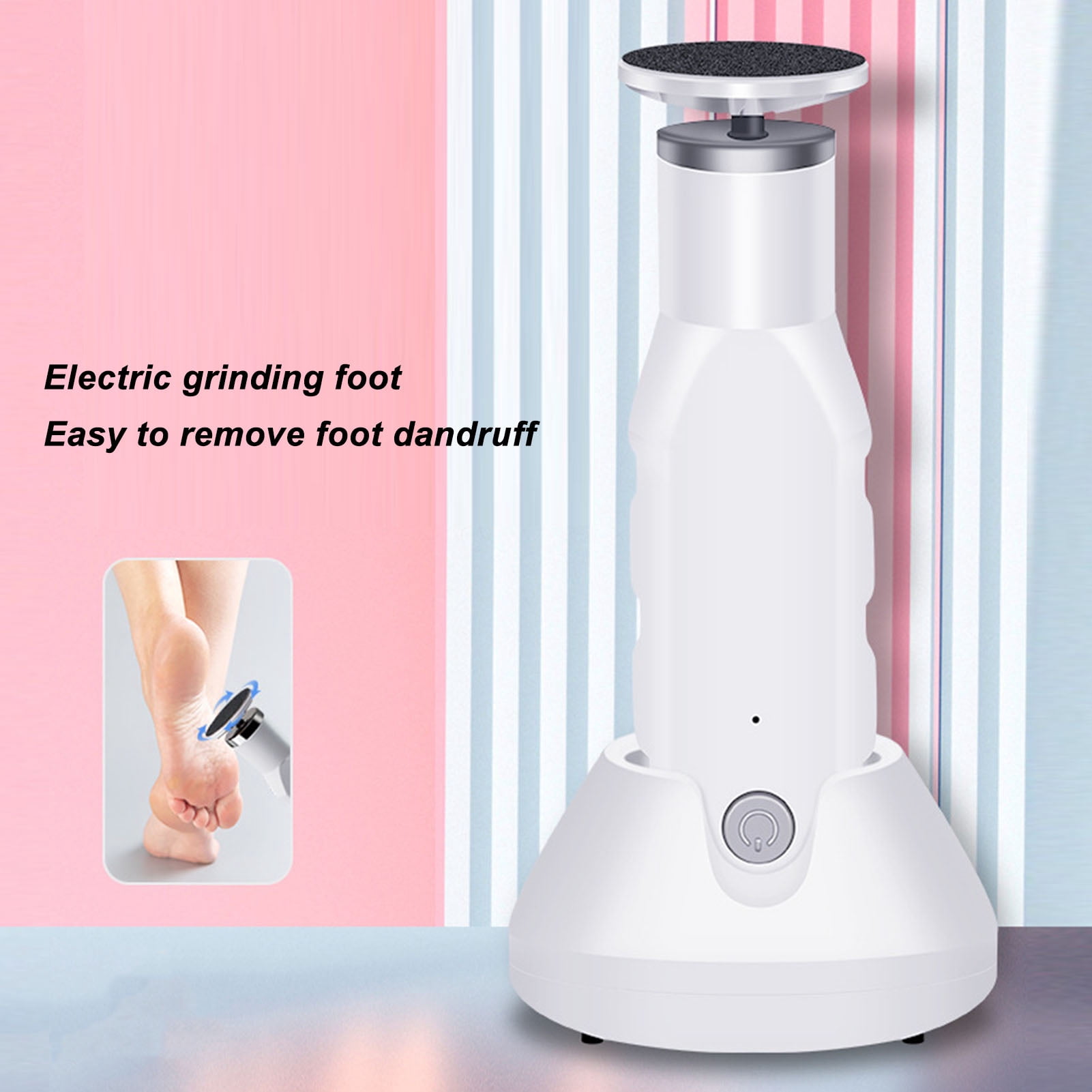 Yajisi Electric Callus Remover Rechargeable Electronic Foot File Pedicure Tool with USB Interface (9.06 inches / 23 cm)