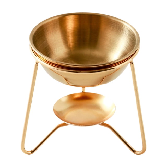 DOLITY Oil Burner Aroma Diffuser Burner Waxes Melt Burner for Office Home Gold Gold