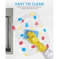 thumbnail image 2 of Bligli Pebble Sink Mat 2-Pack - PVC Kitchen Protector for Stainless Steel/Ceramic, Dish Drying Mat for Dishes, 15.7" x 11.8", Handpainted-Clear, 2 of 7