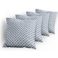 thumbnail image 5 of Ambesonne Modern Throw Pillow Cover 4 Pack, Complex Circular Shapes, 16", Slate Blue Blue White, 5 of 7