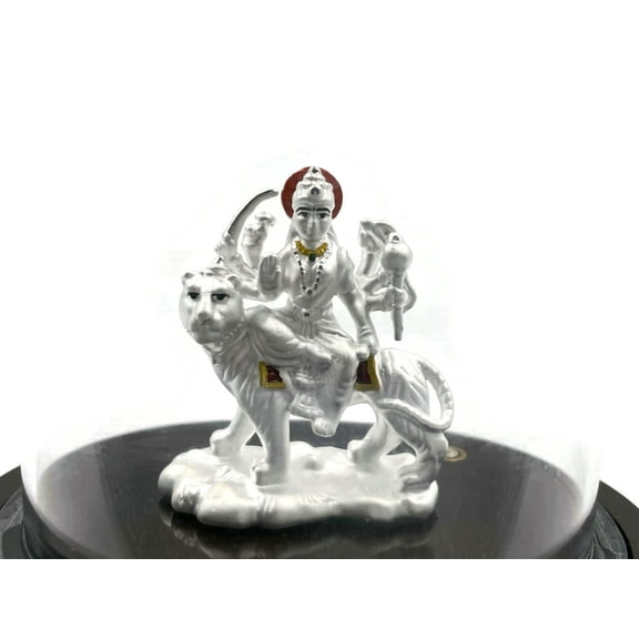 999 Pure Silver Ambe / Durga Mata Idol / Statue / Murti (Figurine #04)