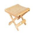 thumbnail image 3 of Taburete plegable de bambú para masajes, ducha, reposapiés, asiento plegable portátil para el hogar., 3 of 14