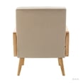 thumbnail image 3 of Delphine Chaise d'Appoint en Rotin Rembourrée Ensemble de 2 en Beige, 3 of 9