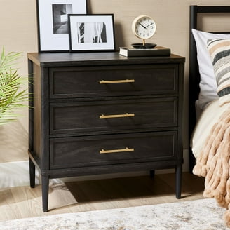 Linon Galena 2-Drawer Nightstand, Navy - Walmart.com