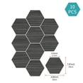 thumbnail image 1 of 10PCS Hexagonal Wood Grain Foam Wall Stickers Waterproof Oil-Proof Tile Stickers, 1 of 9