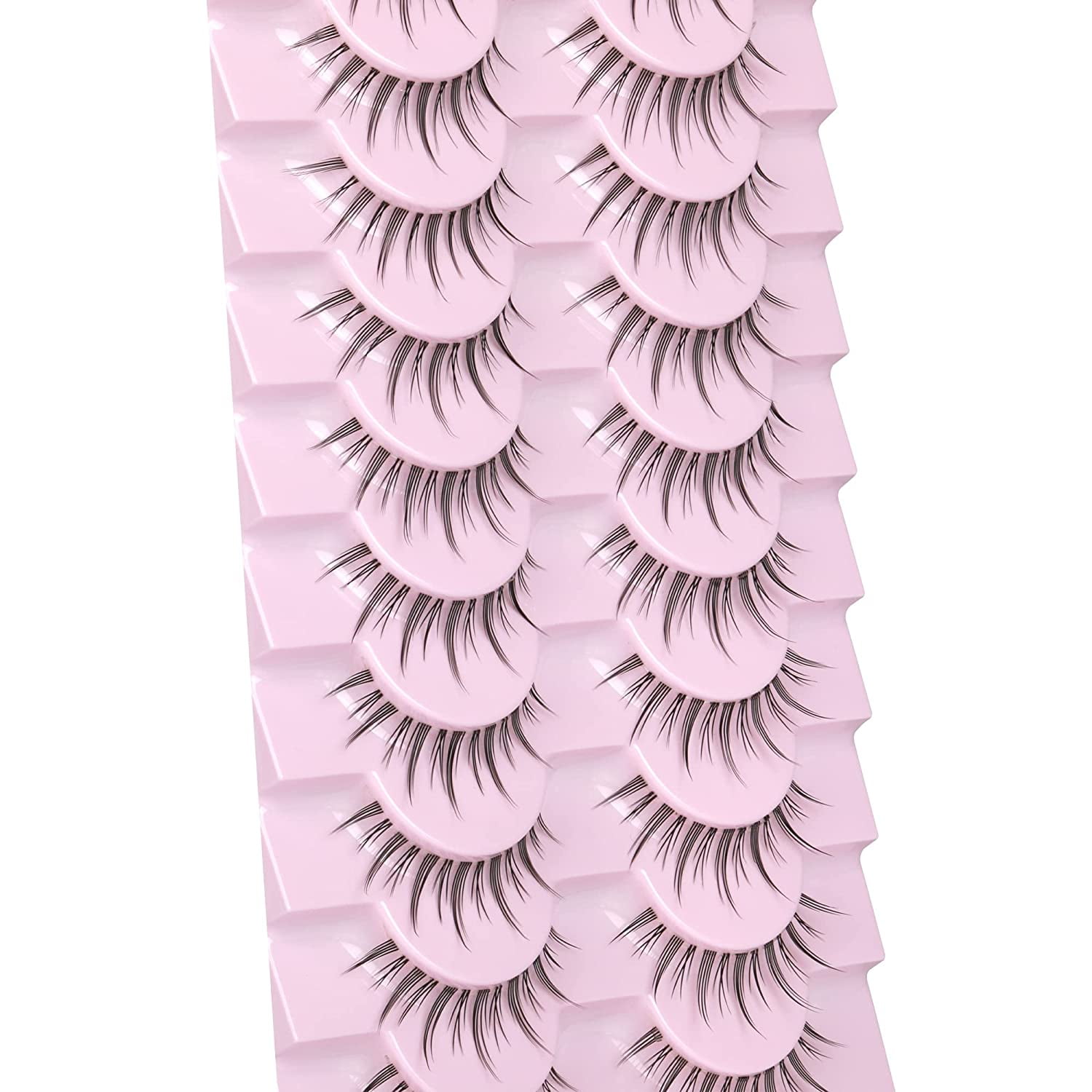 False Eyelashes Japanese Styles Spiky Lashes Cosplay Natural Wispy