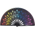 thumbnail image 3 of Festival de carnaval MANUE MANO VENTILADOR MANO PLATABLE PLATACIÓN Impresión de la impresión Kung FU Ventilador de bambú de bambú de bambú regalo Danza de la boda, 3 of 7